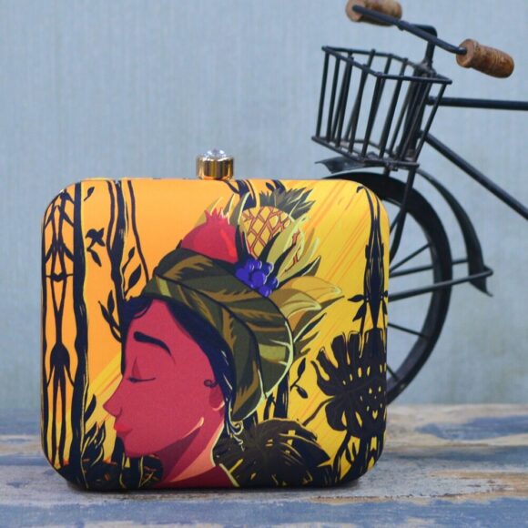 Tribe Lady Printed Clutch