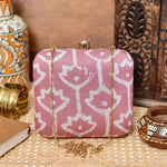 Batik Cotton Printed Box Clutch