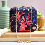 Reindeer Printed Clutch