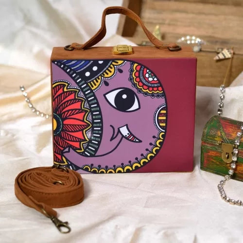 Elephant Art Suitcasestyle Clutch