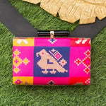 Parrot Brocade Silk Clutch
