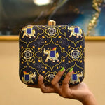 Elephant Themed Printed Clutch