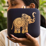 Elephant Themed Printed Clutch