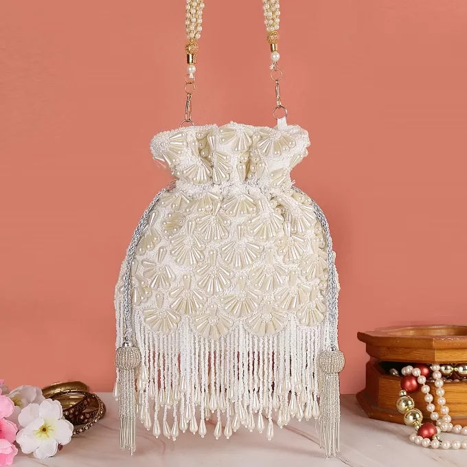 Designer Pearl Potli bag