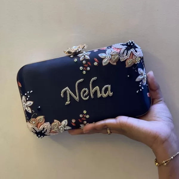 Customized Embroidery Clutch