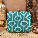 Batik Cotton Printed Box Clutch