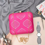 Embellished Embroidery Clutch