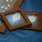 Peacock Tray and Coasters