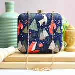 Christmas theme Printed Clutch