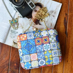 Mandala Pattern Printed Clutch
