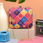 Mandala Pattern Printed Clutch