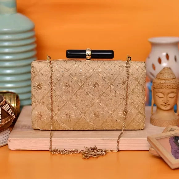 Party Ethnic Embroidery Clutch
