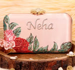 Minimal Customized Embroidery Clutch