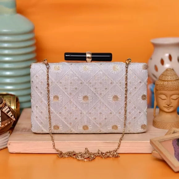 Party Ethnic Embroidery Clutch