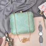 Embellished Embroidery Clutch