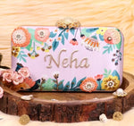 Minimal Customized Embroidery Clutch