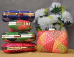 Multicolor Zari Print Clutch