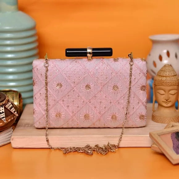 Party Ethnic Embroidery Clutch