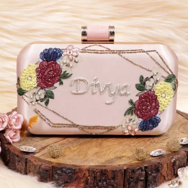 Name Embroidery Clutch