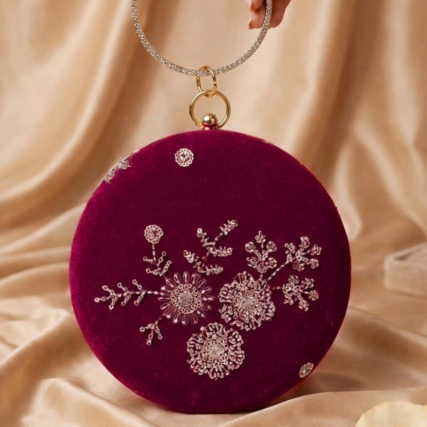 Ethnic Floral Bangle Clutch