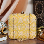 Chikankari Square Clutch