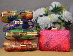 Multicolor Zari Print Clutch