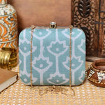 Batik Cotton Printed Box Clutch
