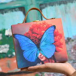 Butterfly Suitcase Style Clutch
