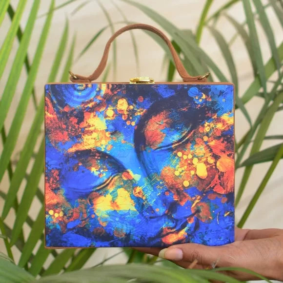 Buddha Suitcase Style Clutch