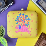 Elephant Themed Printed Clutch