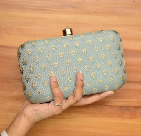 Brocade Rectangular Clutch