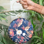 Flowers and Birds Round Clutch