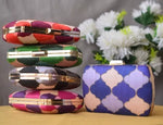 Colorful Zari Print Clutch