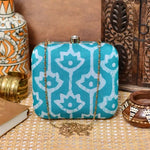 Batik Cotton Printed Box Clutch