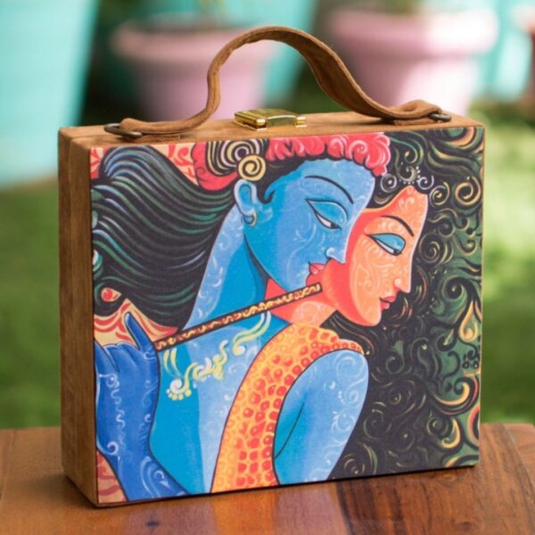 RadhaKrishna Suitcase Style Clutch