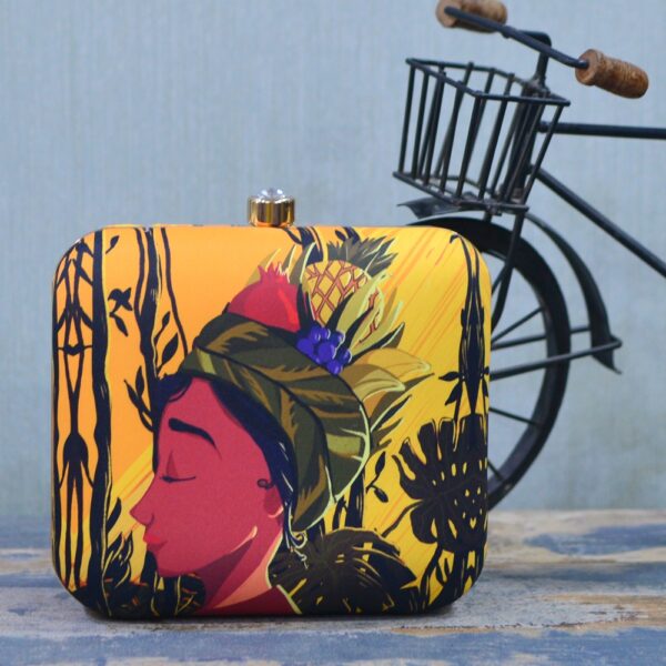 Tribe Lady Printed Clutch