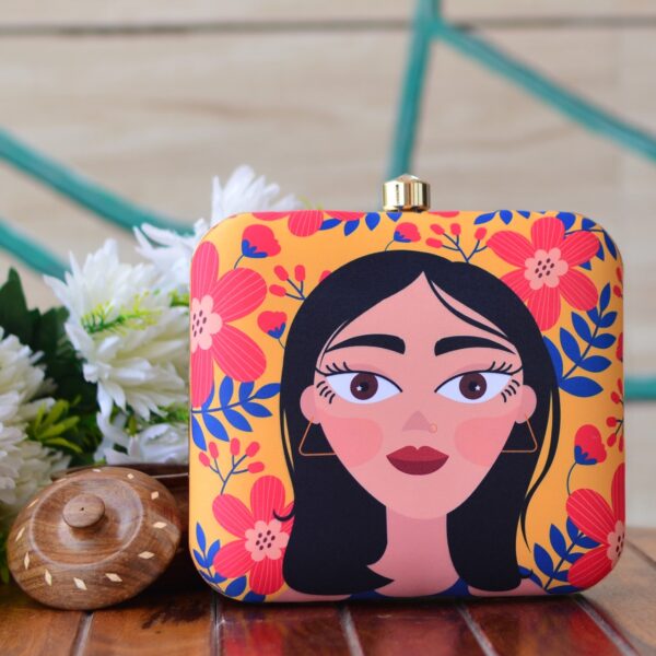 Lady Bliss Printed Clutch