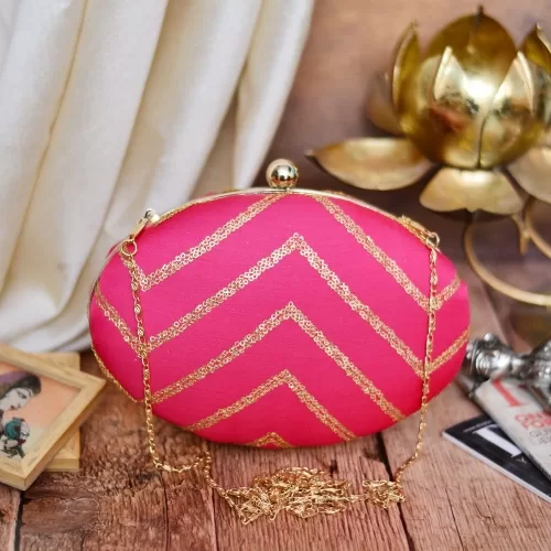 Zari Clutch Pink