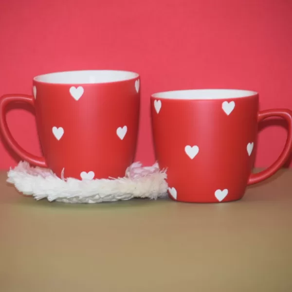 Unbreakable Heart Print Cup Set