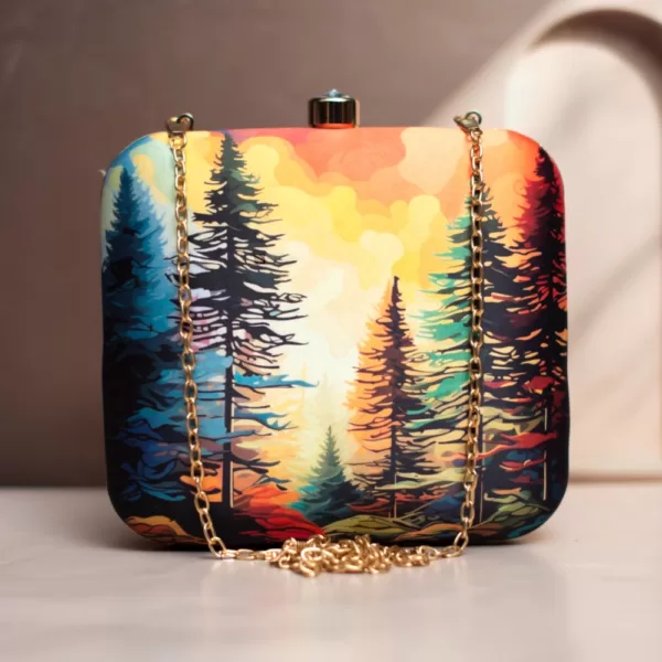 Natures Palette Printed Clutch