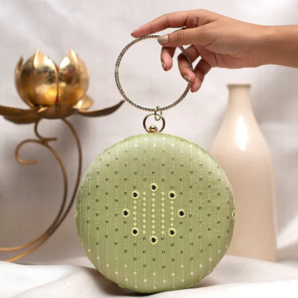 Radiant Evening Clutch Green