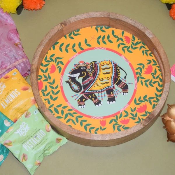 Festive Flora Elephant Tray