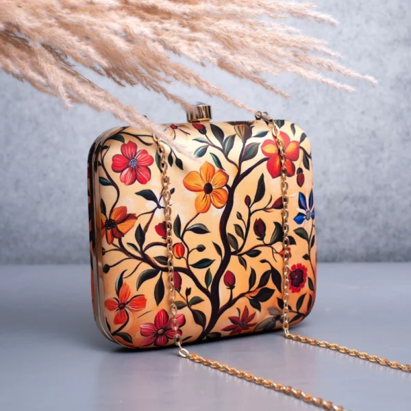 Blooming Grace Printed Clutch