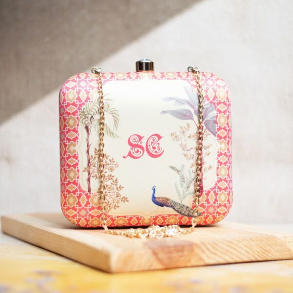 Initial Personalized Printed Clutch 1