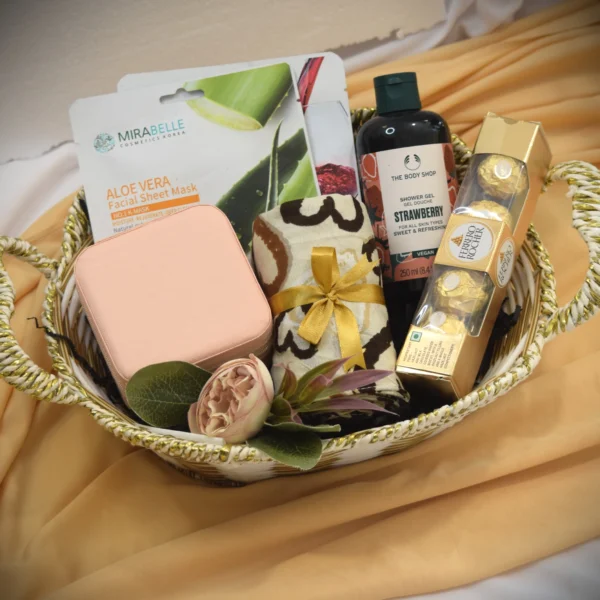 Sheer Indulgence Hamper is designer for gifting for her with premium products