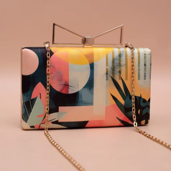 Tropical Muse Abstract Clutch 1