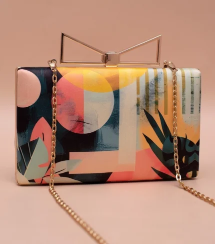 Tropical Muse Abstract Clutch 1